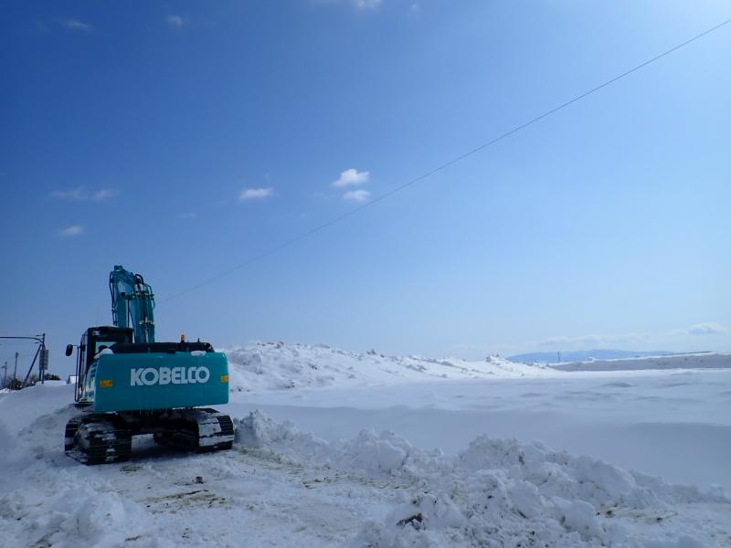 【沼田町】現場の除雪がはじまりました